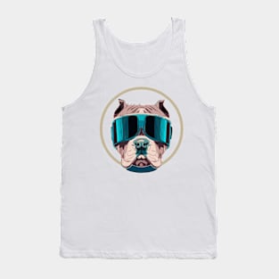 Futuristic Pit Bull Dog Lover Terrier Tank Top